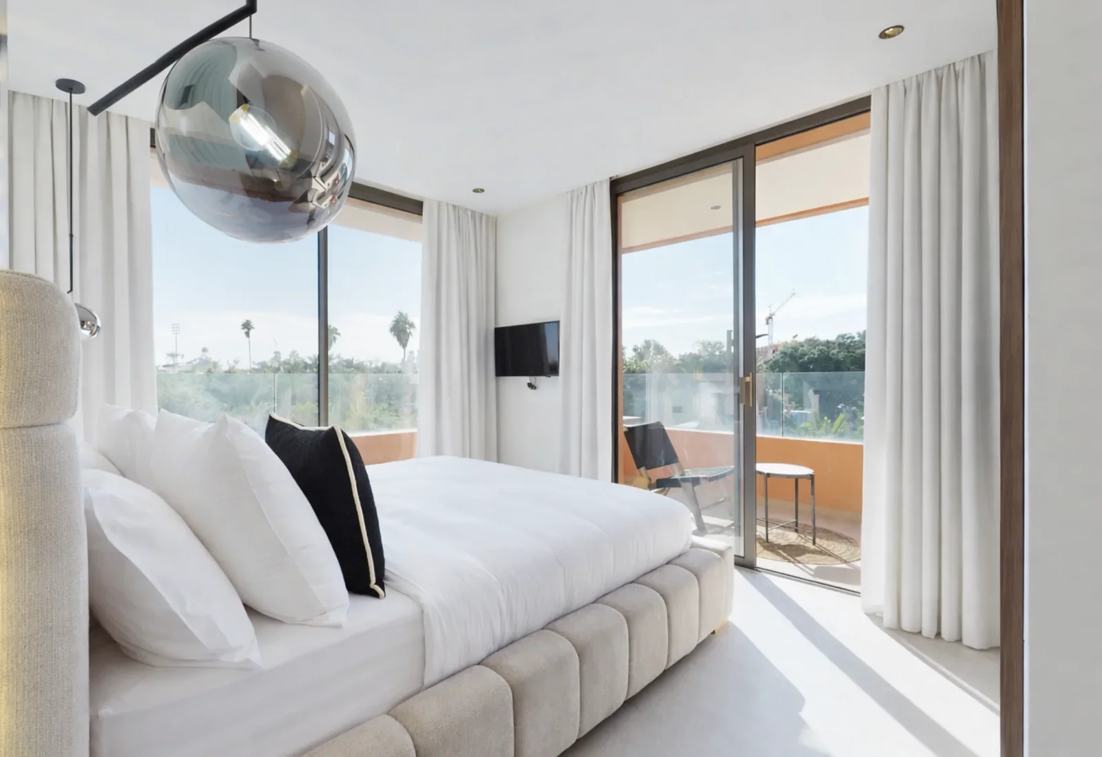 Appartement témoin de la Résidence Honest 2 à Guéliz Marrakech - séjour