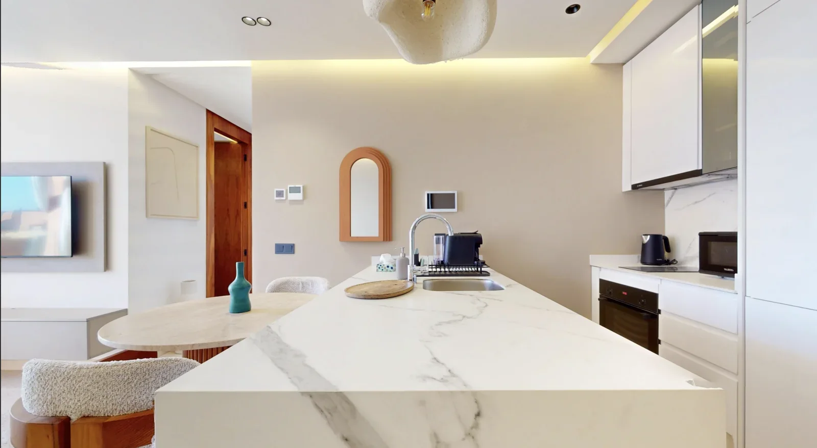 Appartement témoin de la Résidence Honest 4 à Guéliz Marrakech - chambre