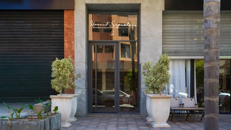 Entrée de la Résidence Honest Signature 2 à Guéliz Marrakech