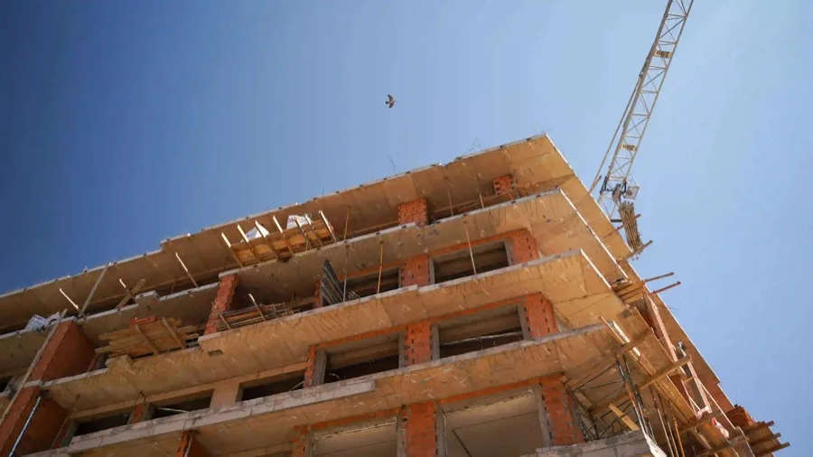 Structure en construction de la Résidence Honest Signature 5 à Marrakech